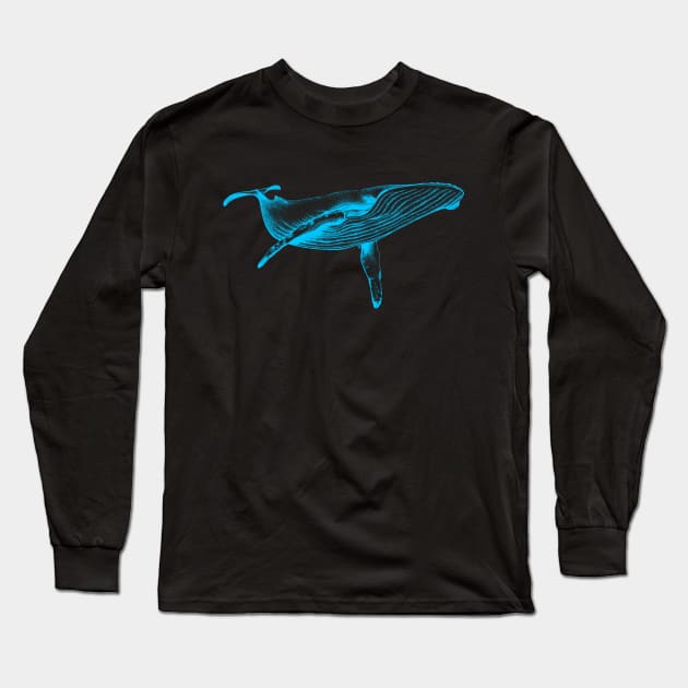 Bluewhale Long Sleeve T-Shirt by InkCats